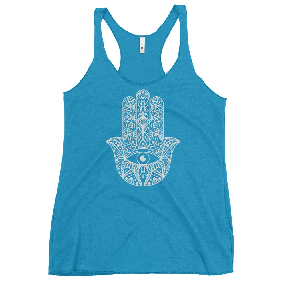 Hamsa Hand Yoga Tank, lioness-love
