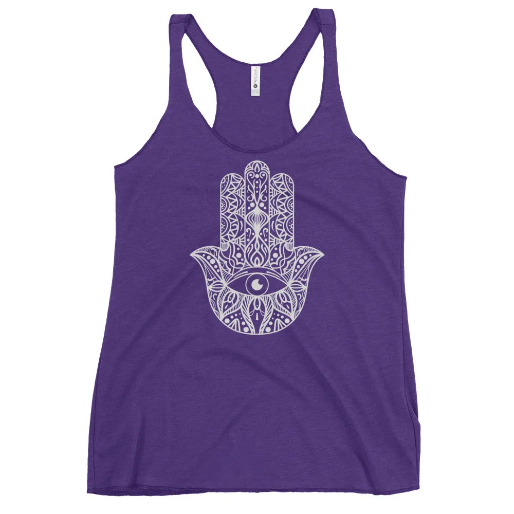 Hamsa Hand Yoga Tank, lioness-love