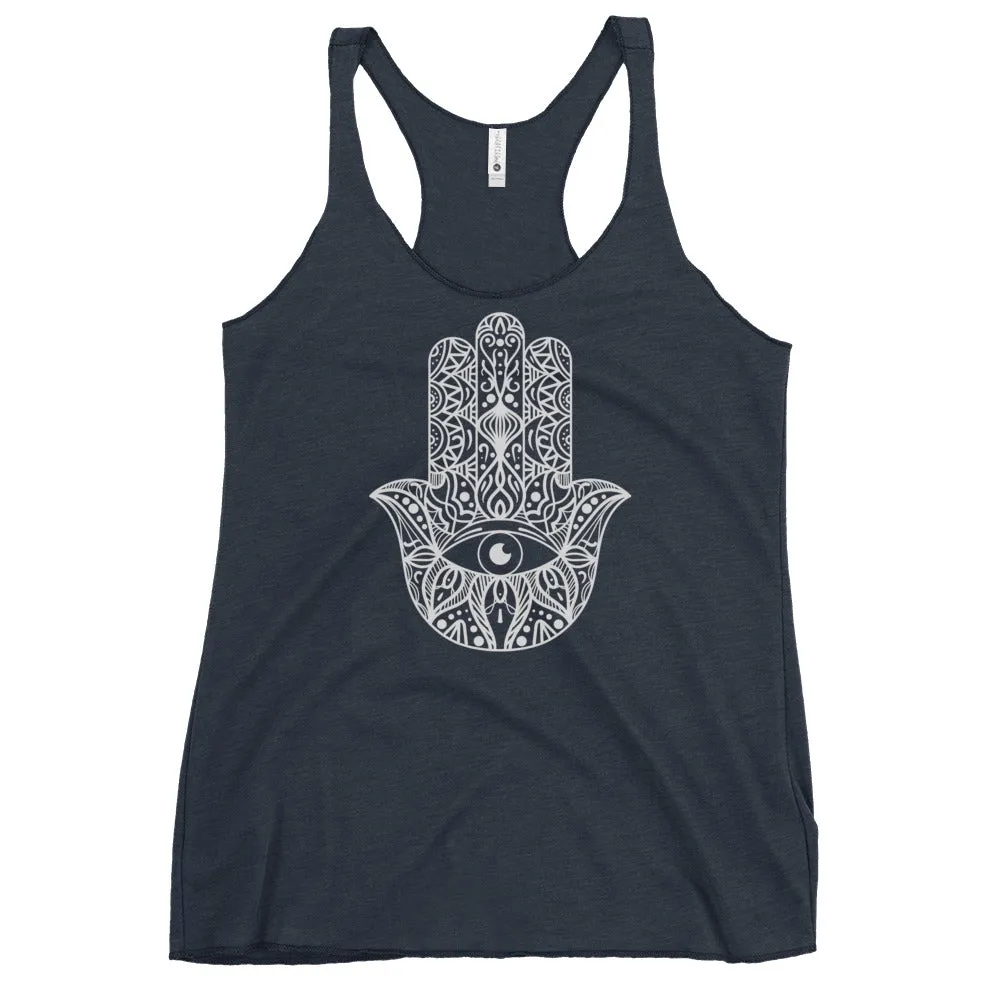 Hamsa Hand Yoga Tank, lioness-love