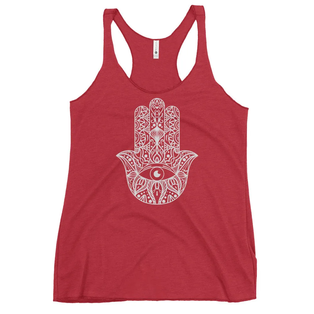 Hamsa Hand Yoga Tank, lioness-love