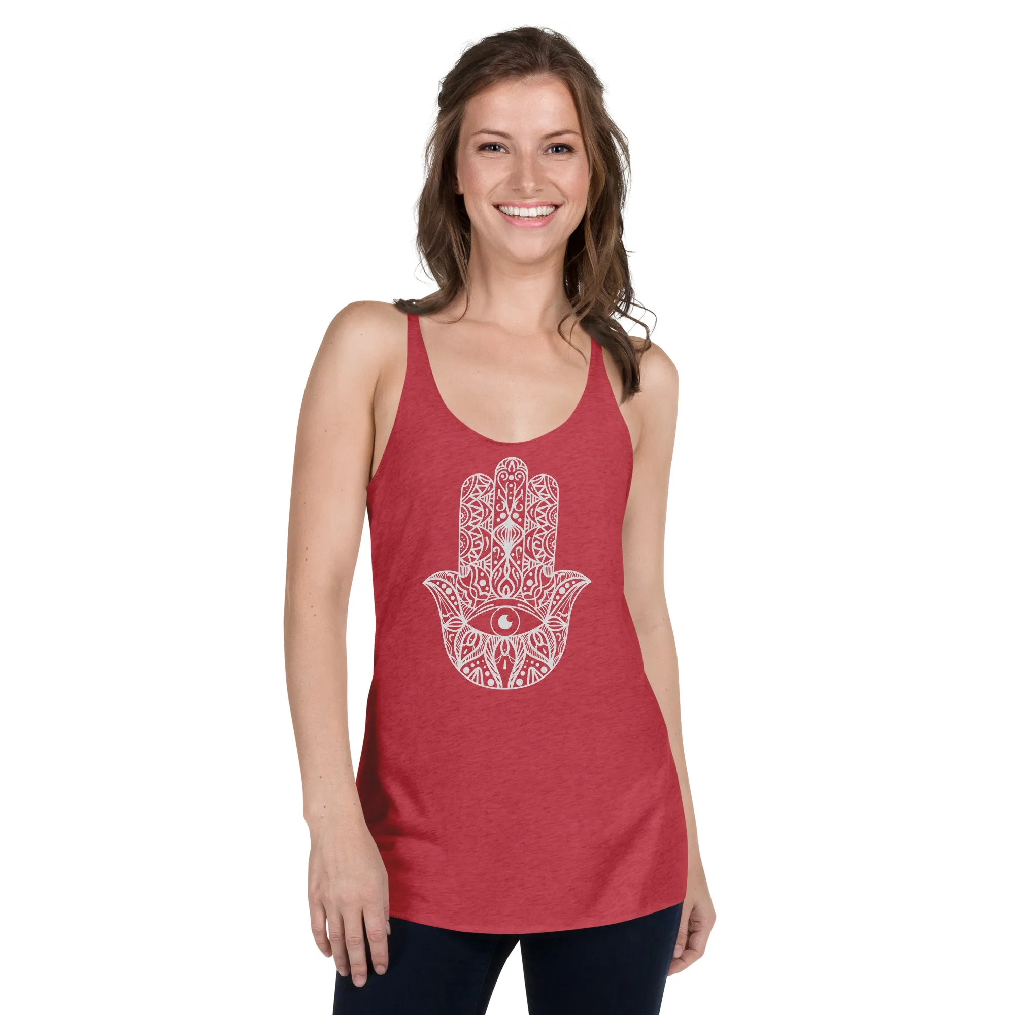 Hamsa Hand Yoga Tank, lioness-love