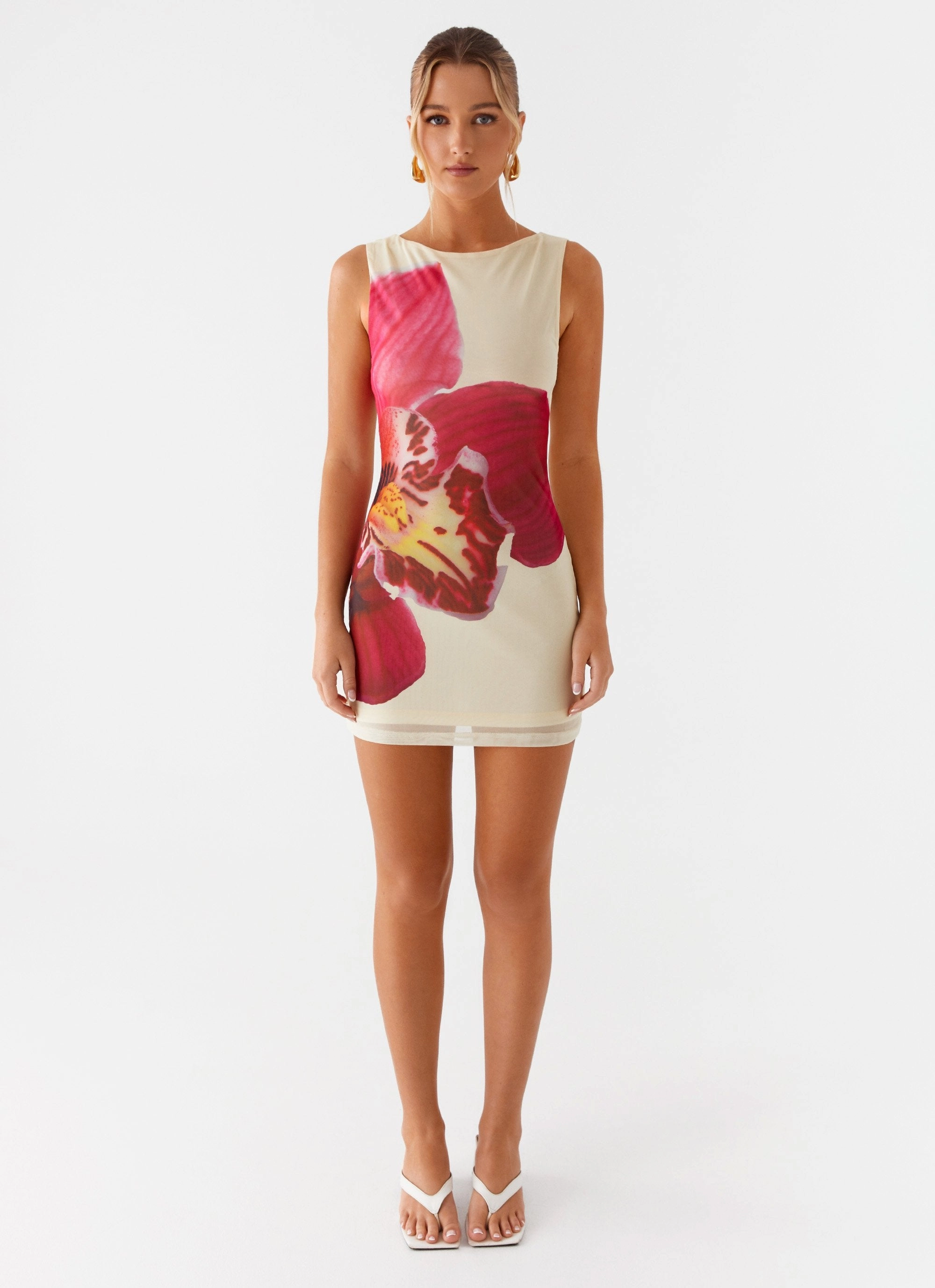 Happy Hour Mini Dress - Yellow Elegant Waist Fit