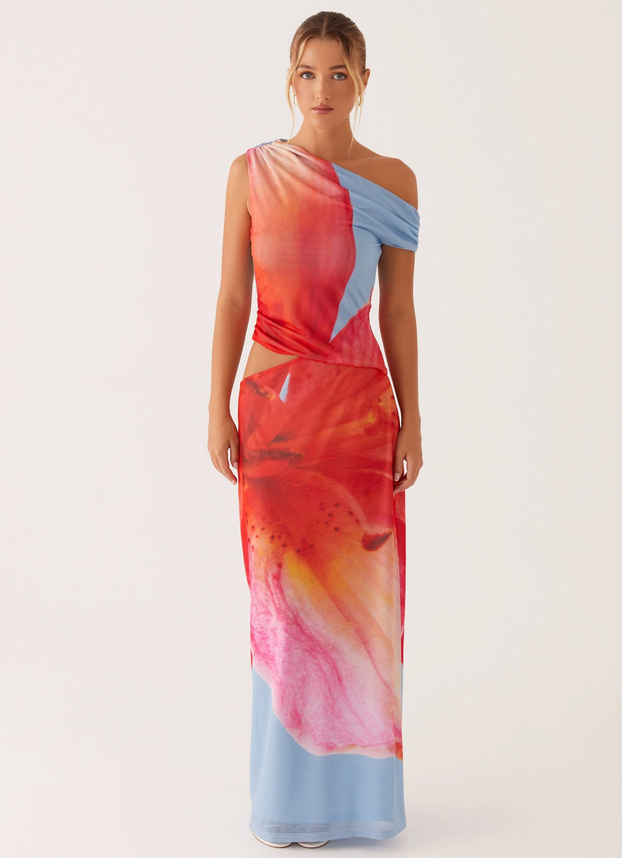 Gentle Flow Fashion Fit Santa Monica Maxi Dress - Blue Floral