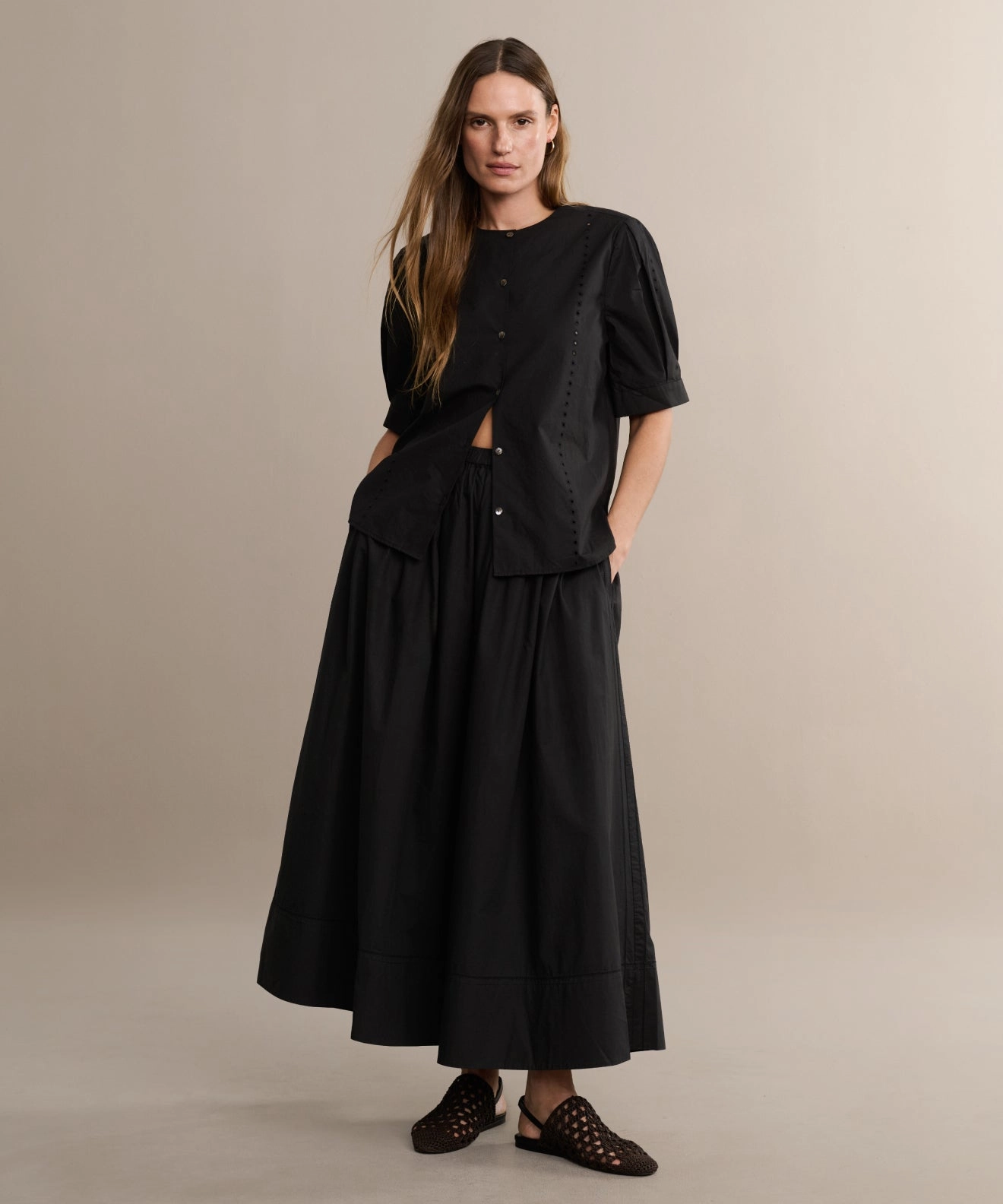 VentilatedMesh Multi Panel Design Harper Blouse