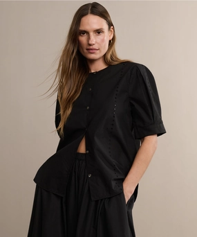 Harper Blouse Breathable fabric Non Irritating Label