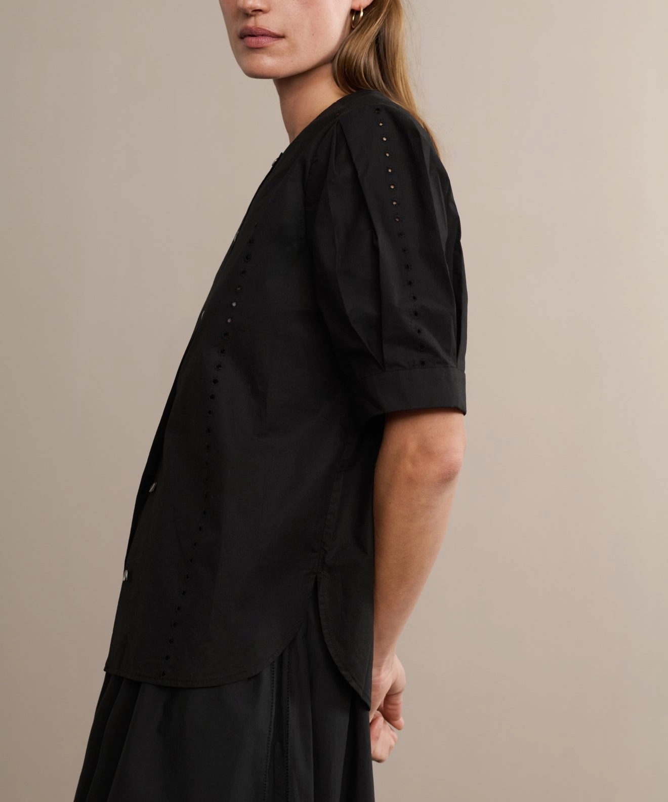 Double Layered Hem Harper Blouse