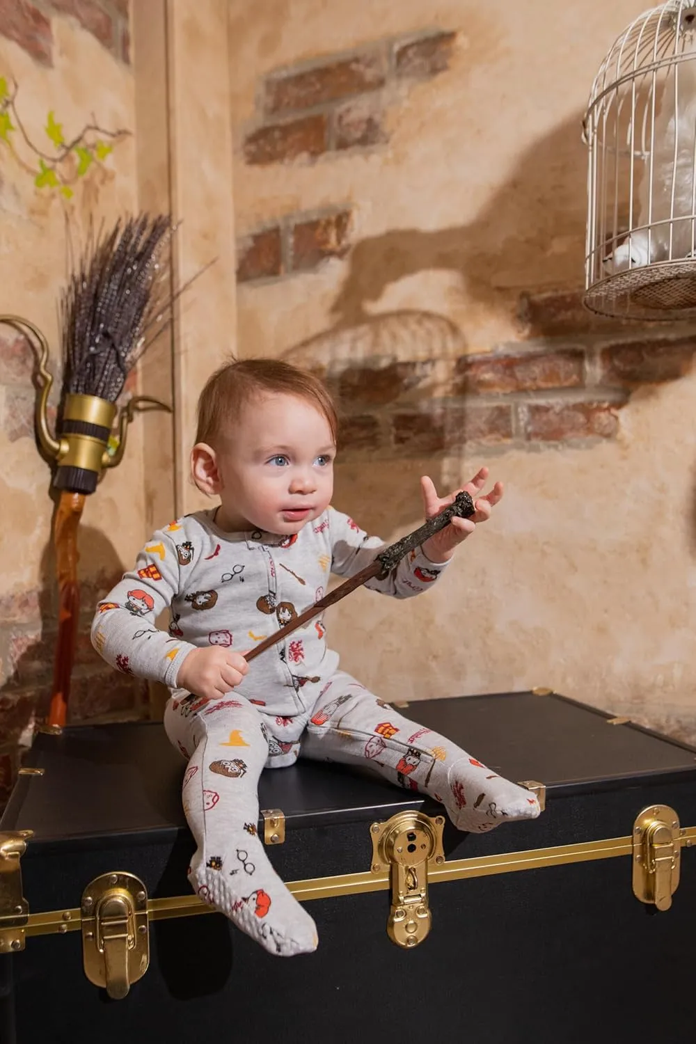 Harry Potter Baby 2 Pack Zip Up Costume Sleep N' Play Coveralls Newborn to Infant