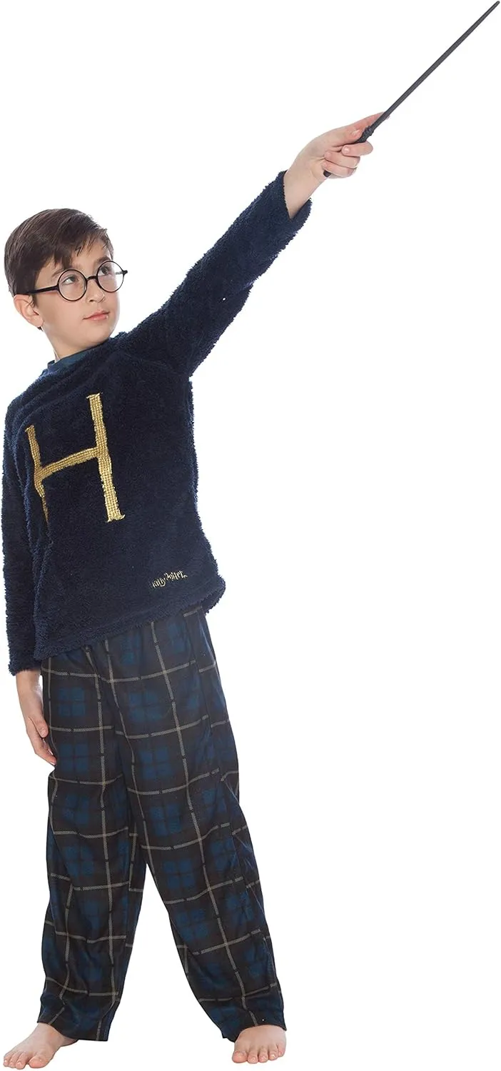 Harry Potter Mrs. Weasley H Holiday Christmas Sweater Fleece Flannel Pant Pajama 2pc Gift Set