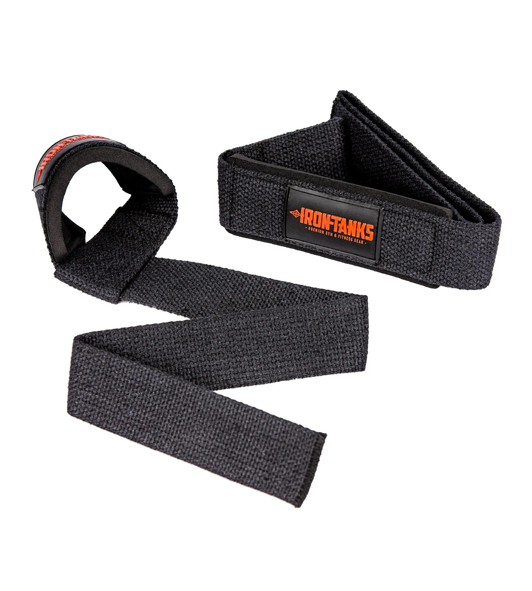 Hauler Cotton Lifting Straps - Immortal Black