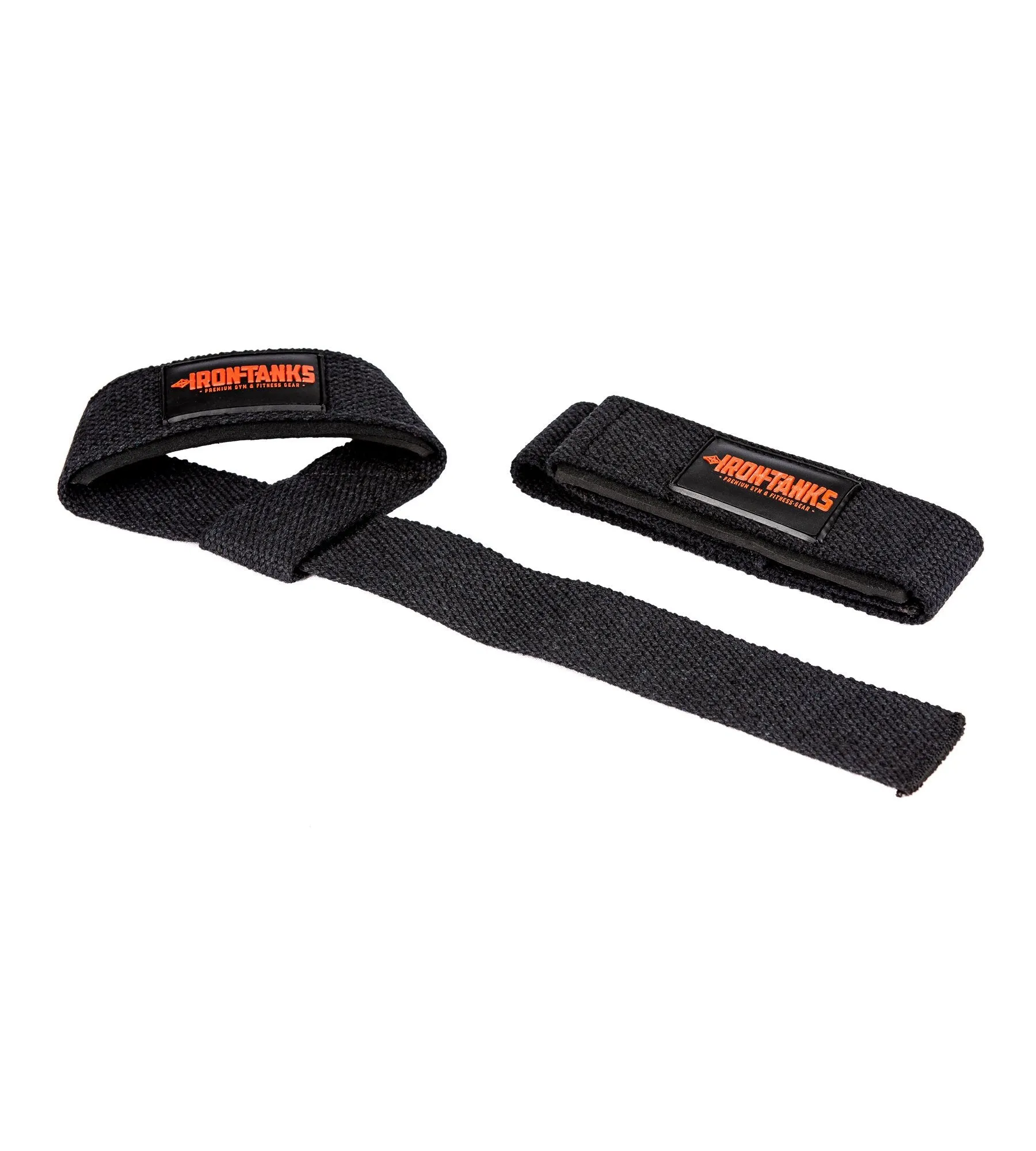 Hauler Cotton Lifting Straps - Immortal Black