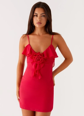 Haylie Mini Dress - Raspberry Cozy And Stylish