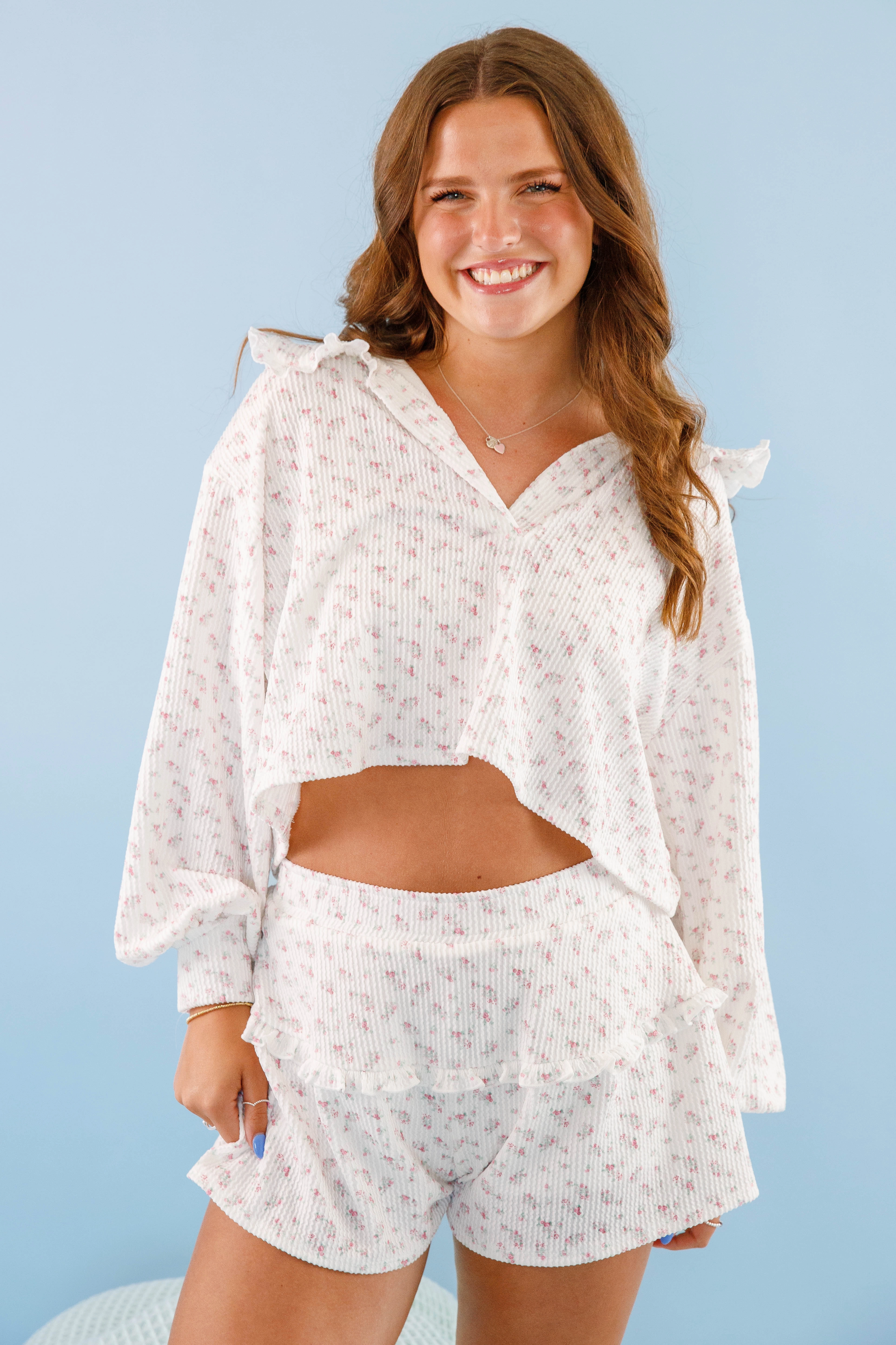 Head in the Clouds Pajama Top Biodegradable Fiber Blend Antibacterial