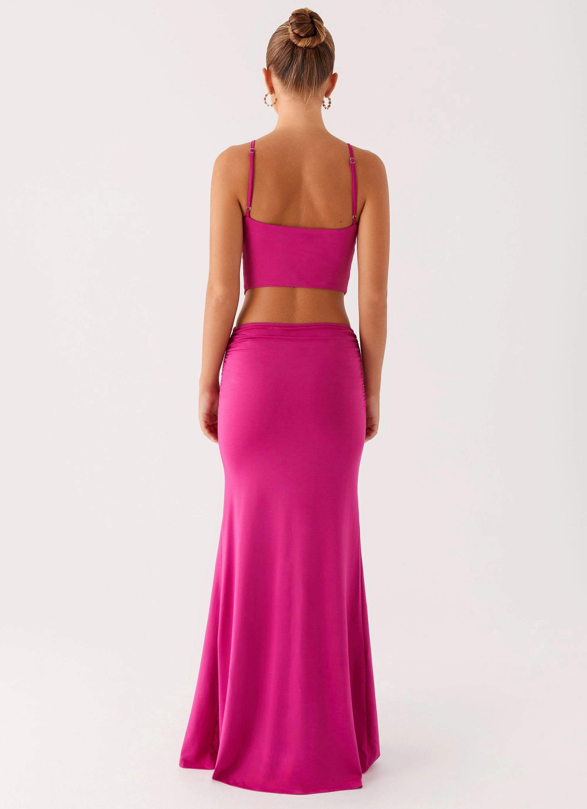 Headliner Maxi Dress - Fuchsia Chill Moment Thermal-Lined