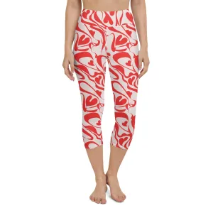 Heart Swirl Yoga Capris