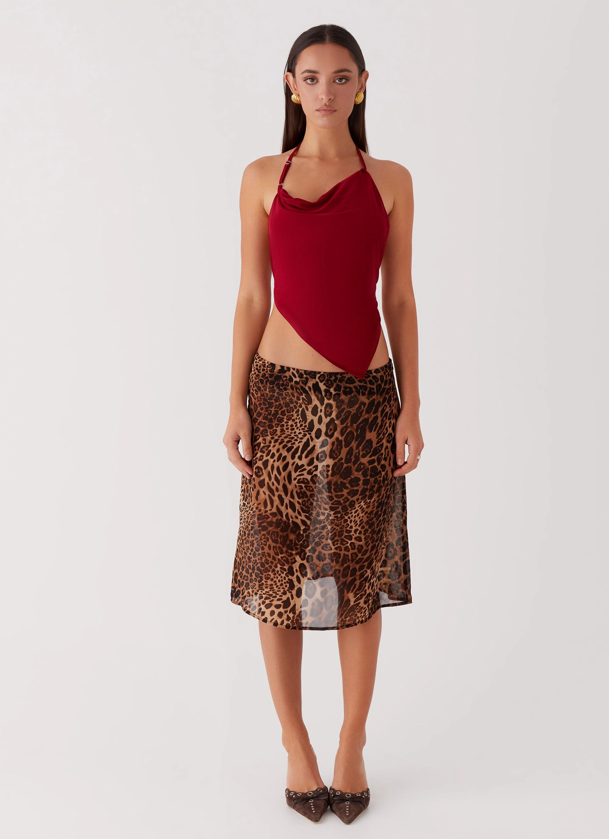 Caley Lee Asymmetric Top - Red Bluesign Approved Material LightweightConstruction