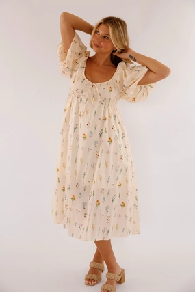 Minimal Core Body Flow Heavenly Energy Midi Dress