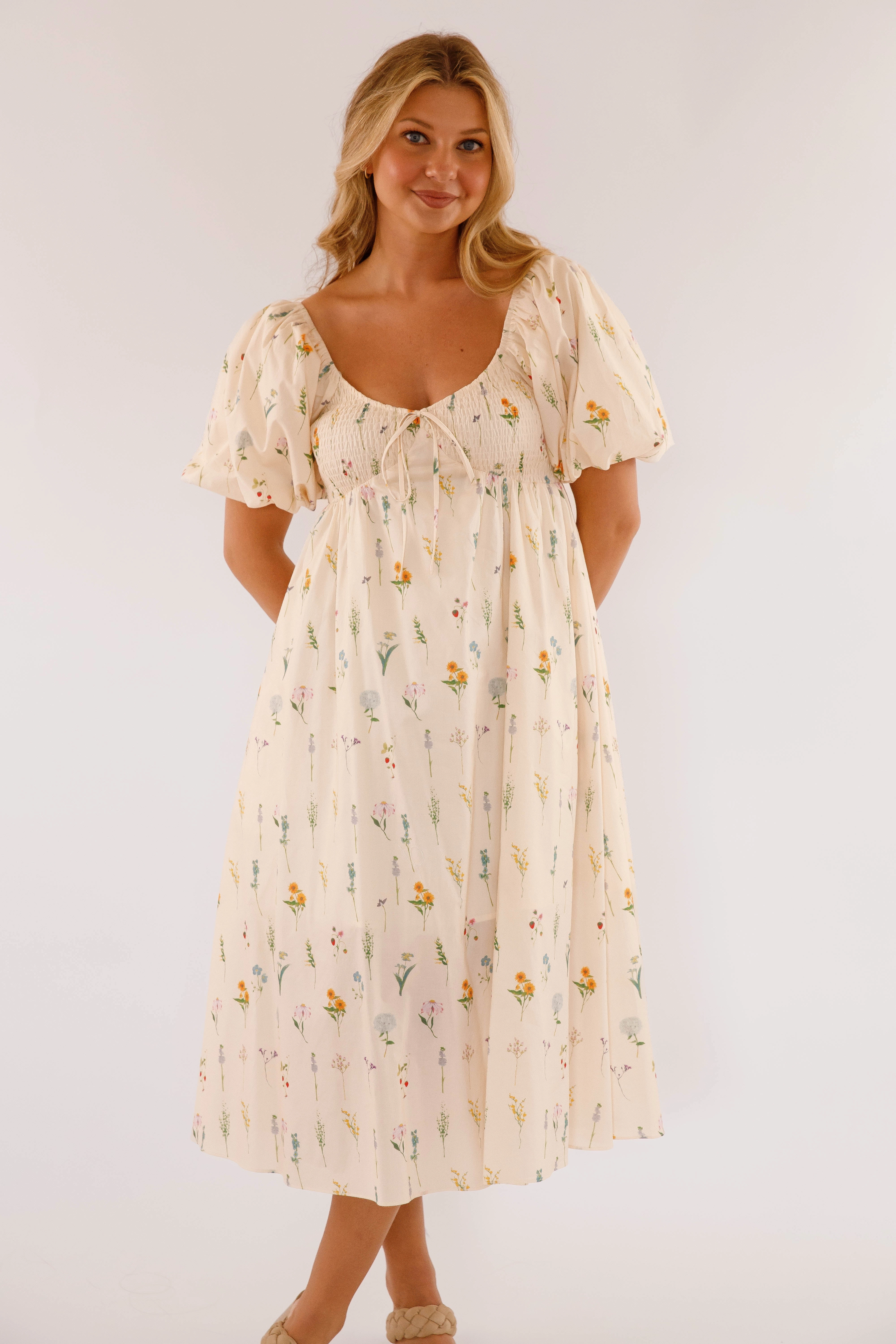 Chic and Elegant Elegant Waist Design Heavenly Energy Midi Dress