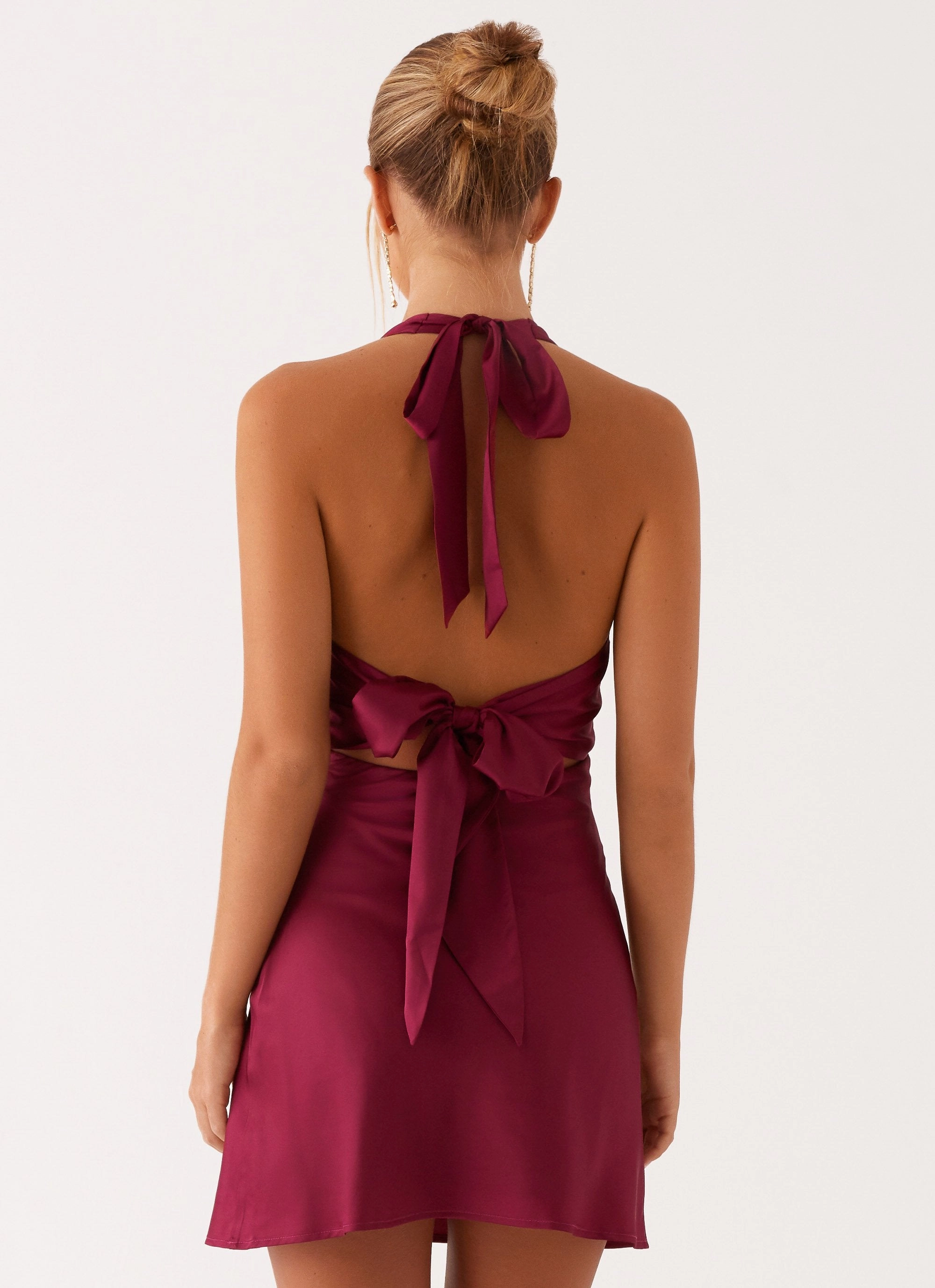 Heavy Hearted Mini Dress - Mulberry Dreamy Texture