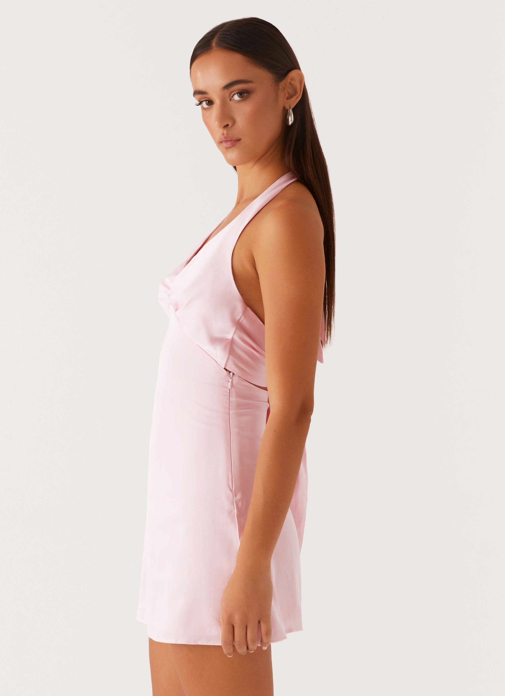 Heavy Hearted Mini Dress - Pink Calm Silhouette