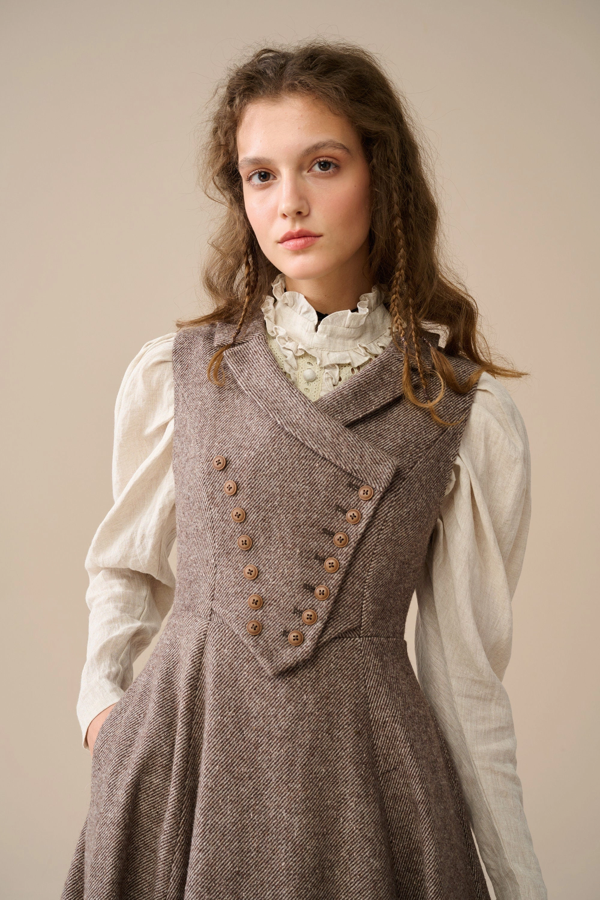 Helen 17| Vintage wool dress Chilly Weather Flex Wear Design