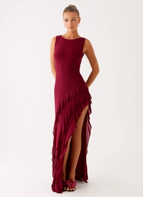 Balanced Look Hendrix Maxi Dress - Raspberry Wine