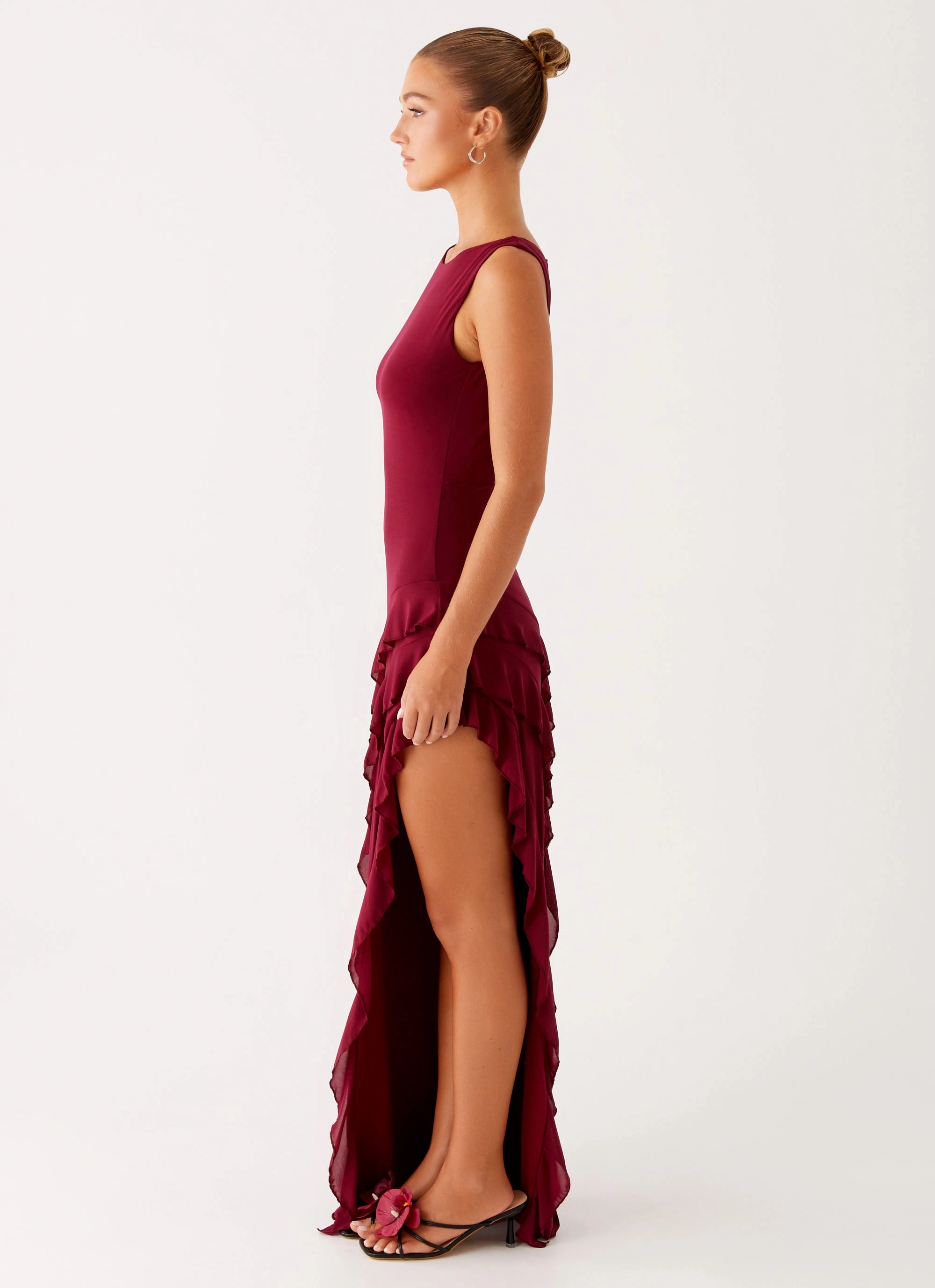 Fitted Base Hendrix Maxi Dress - Raspberry Wine