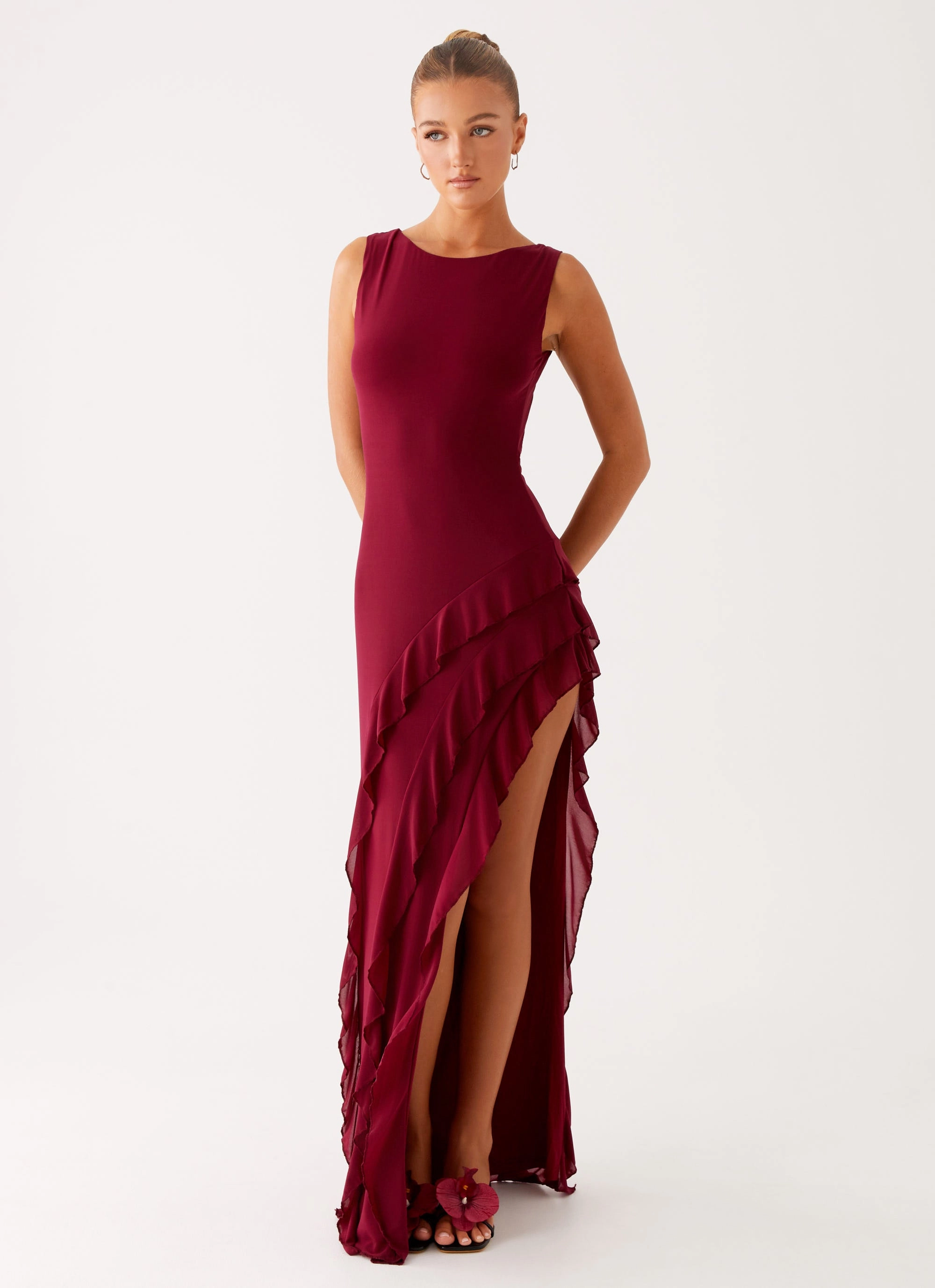 Balanced Look Hendrix Maxi Dress - Raspberry Wine