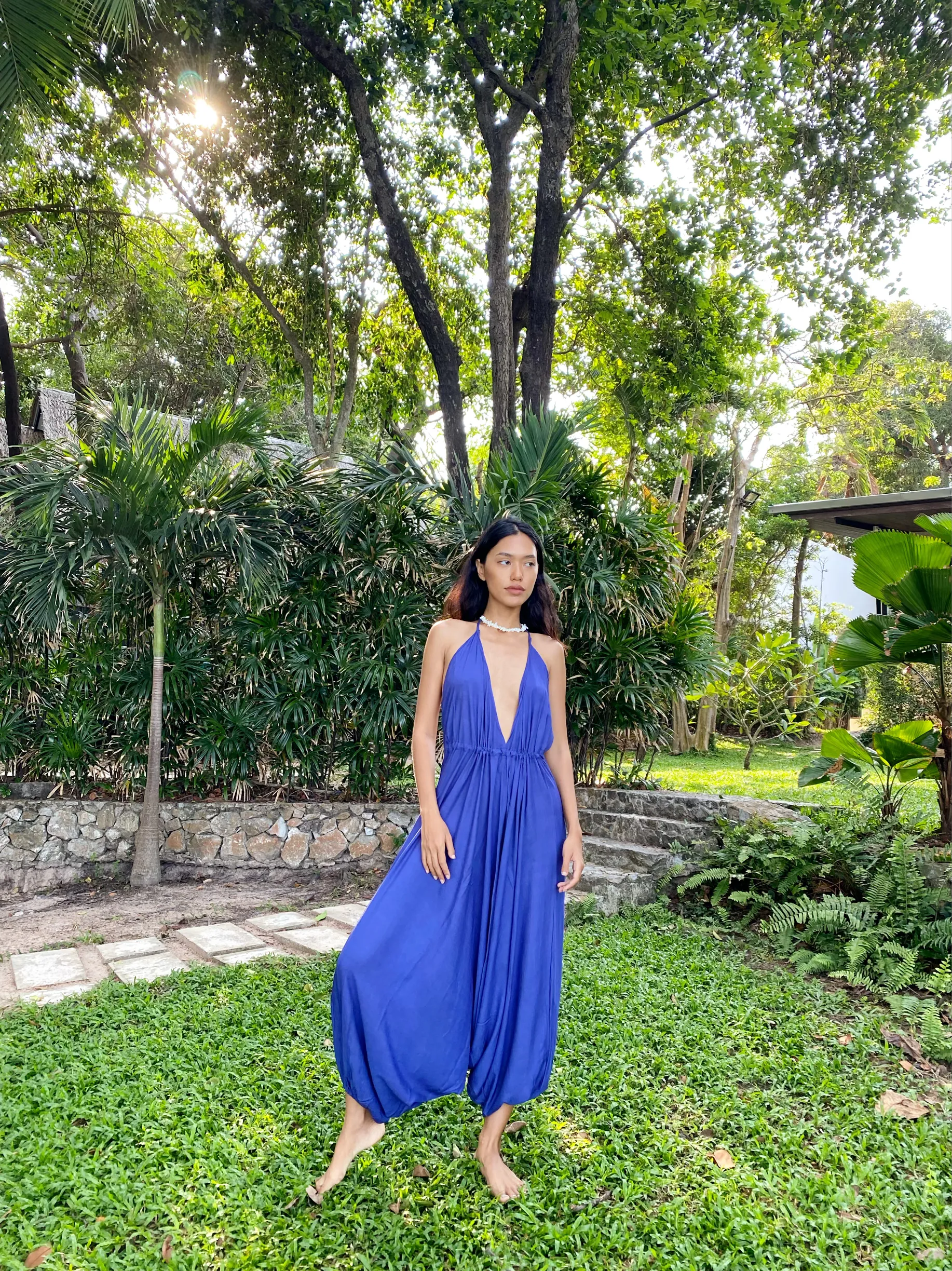 Hera Yoga Jumpsuit - Blue