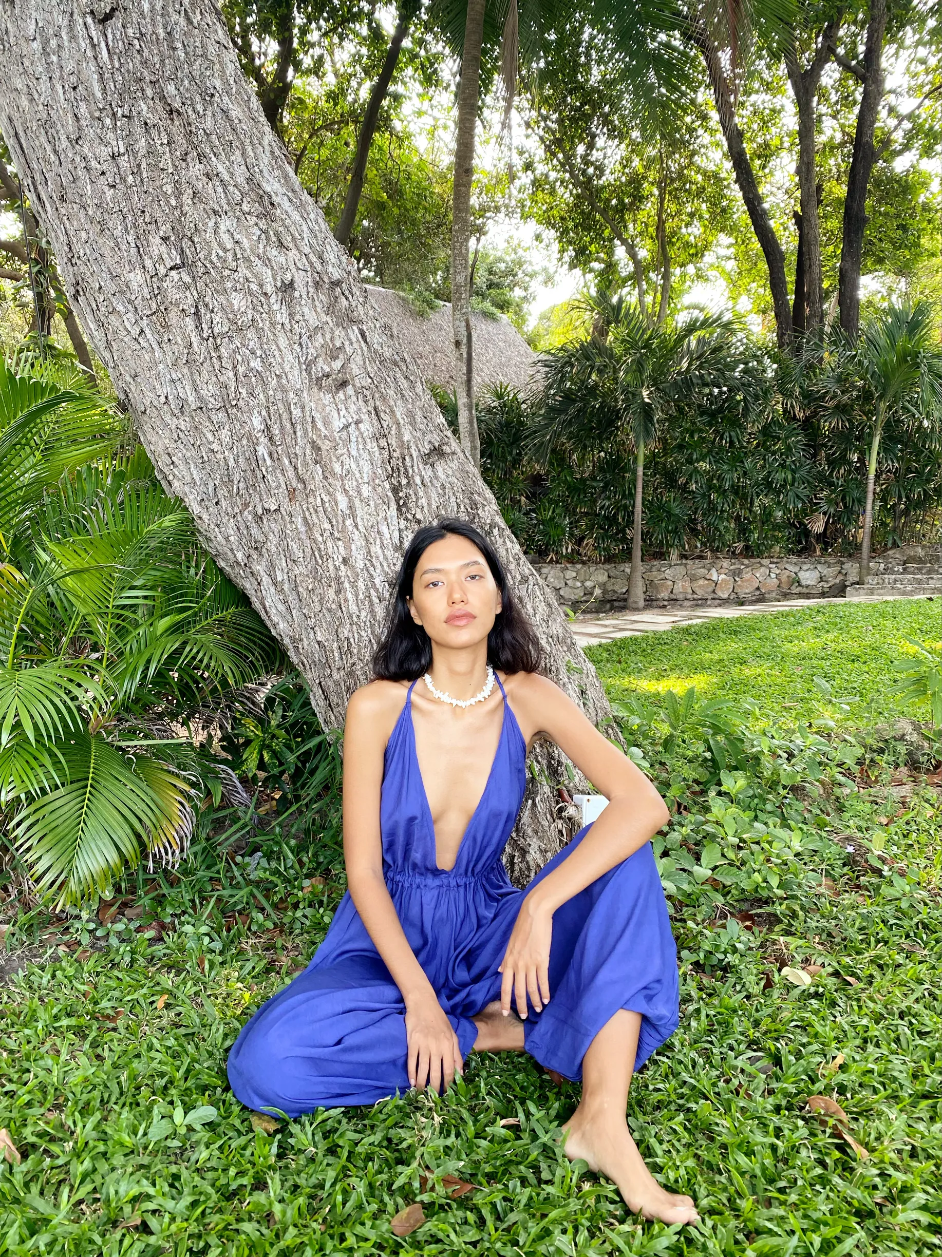Hera Yoga Jumpsuit - Blue