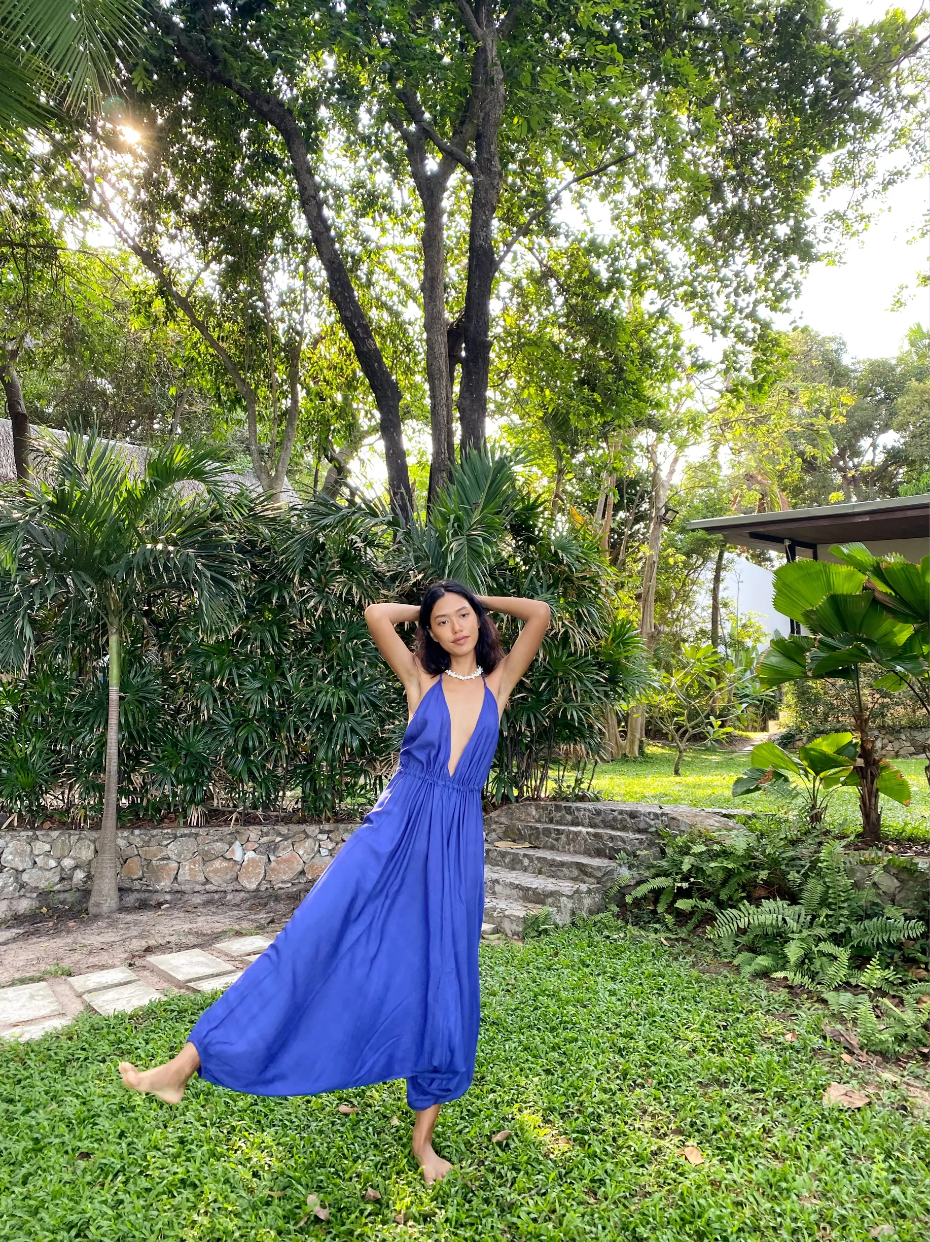 Hera Yoga Jumpsuit - Blue
