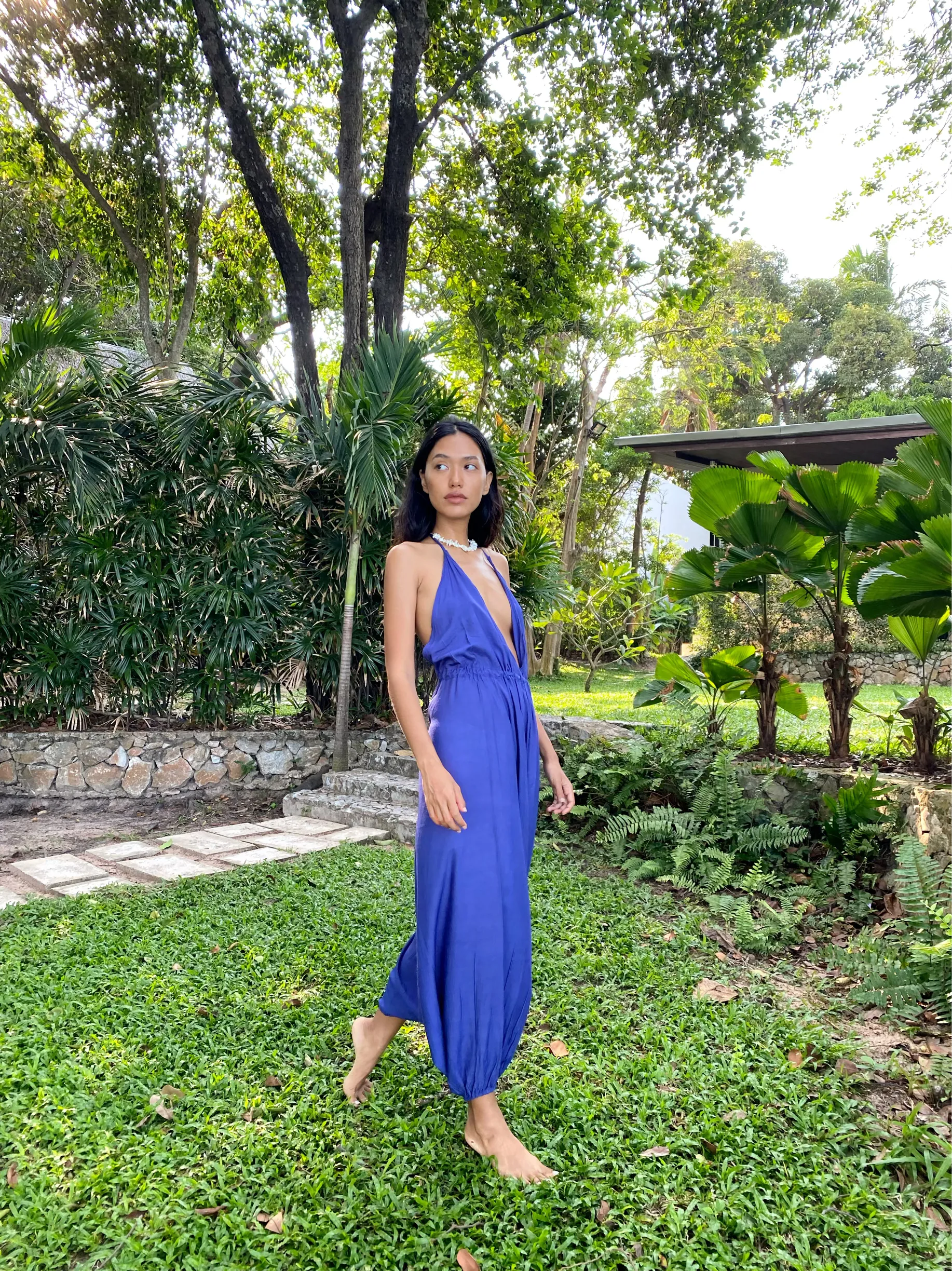 Hera Yoga Jumpsuit - Blue