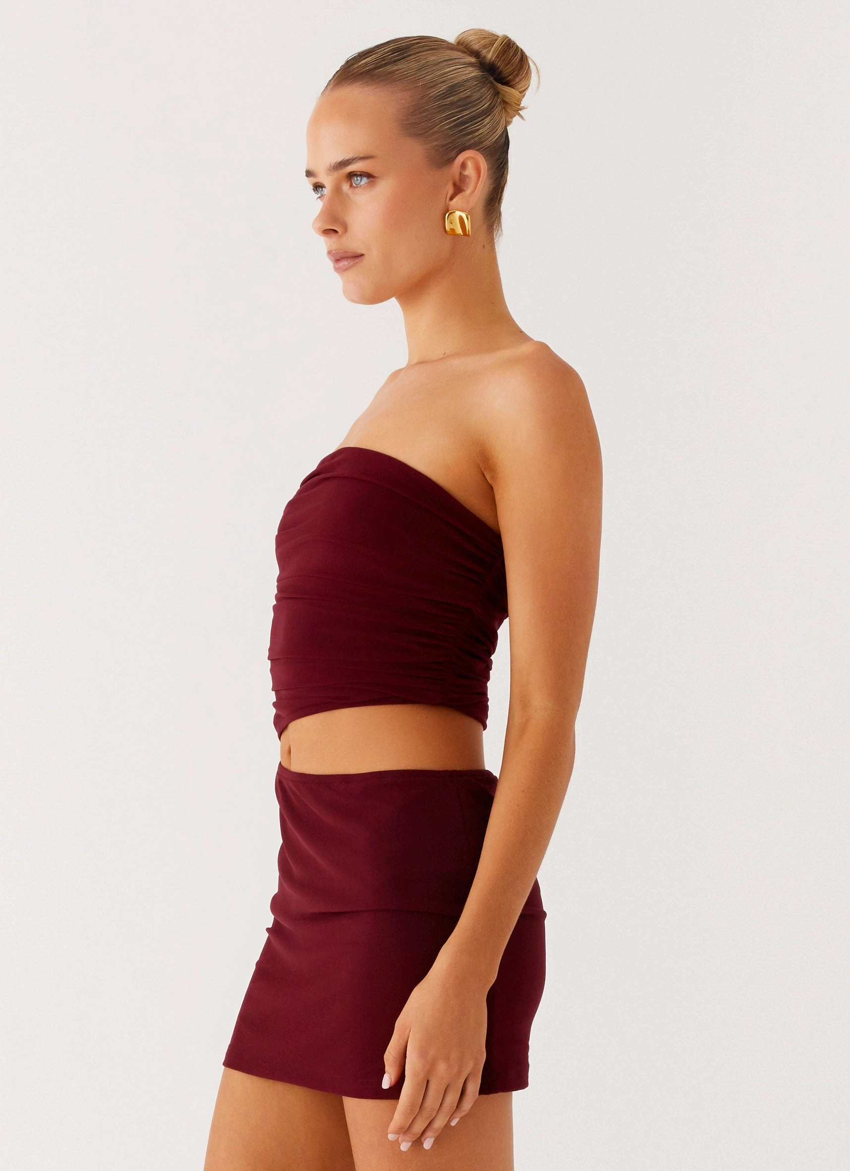 Last Heartbreak Mini Dress - Burgundy Chill Base Walk Easy
