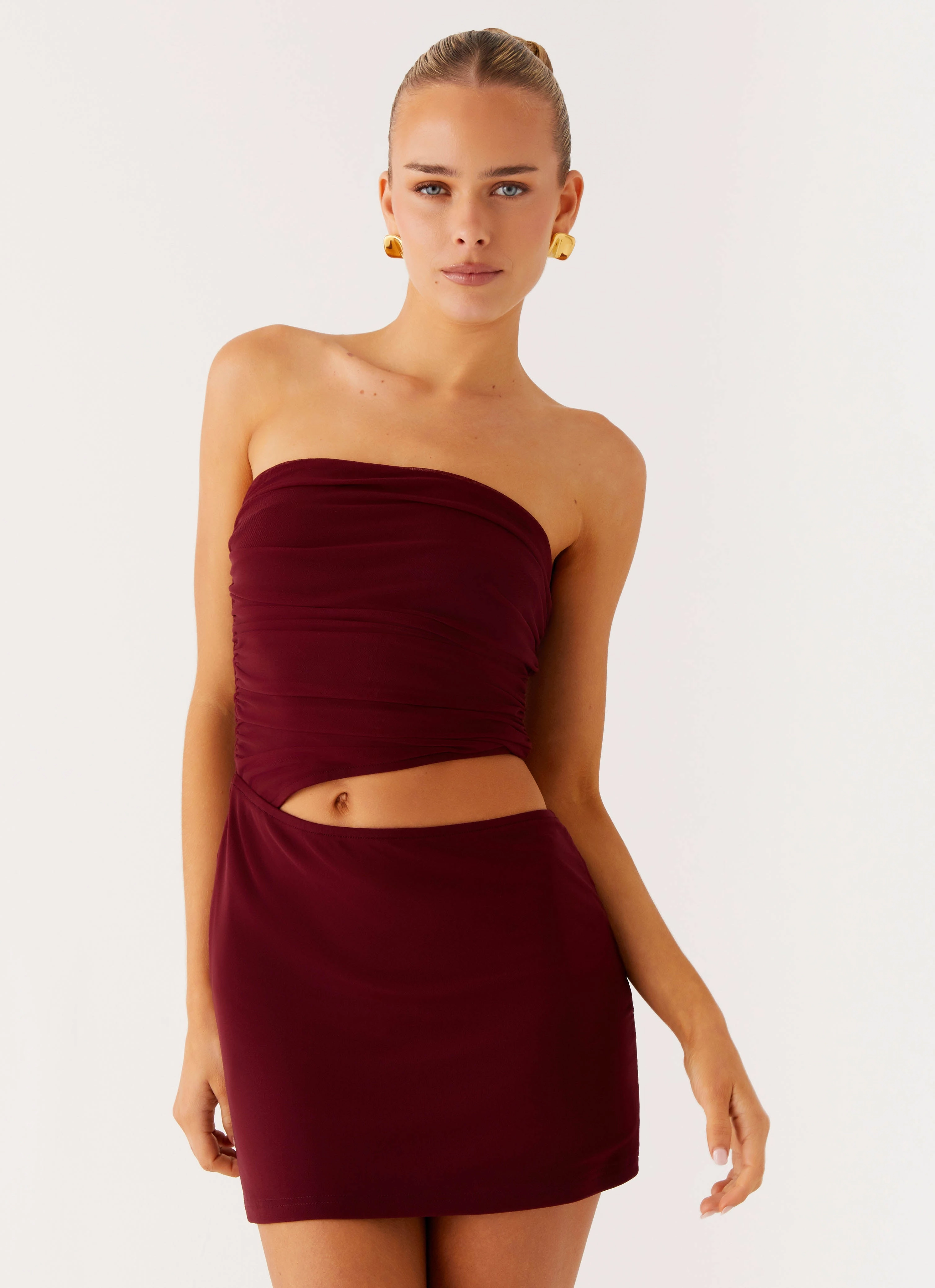 Last Heartbreak Mini Dress - Burgundy Comfortable Design Wear