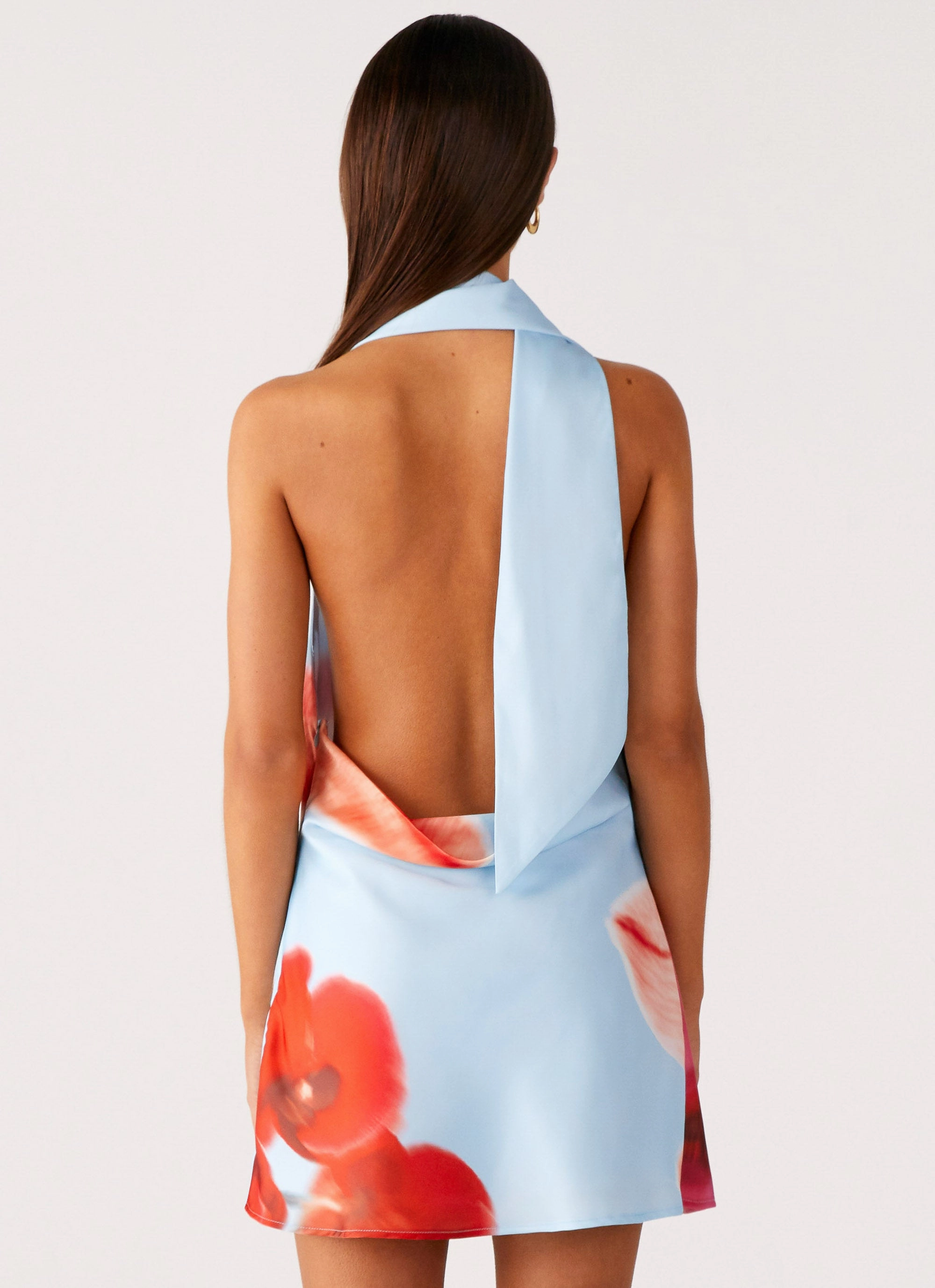 Artistic Vibe Chilly Comfort Heidi Mini Dress - Turquoise Bloom
