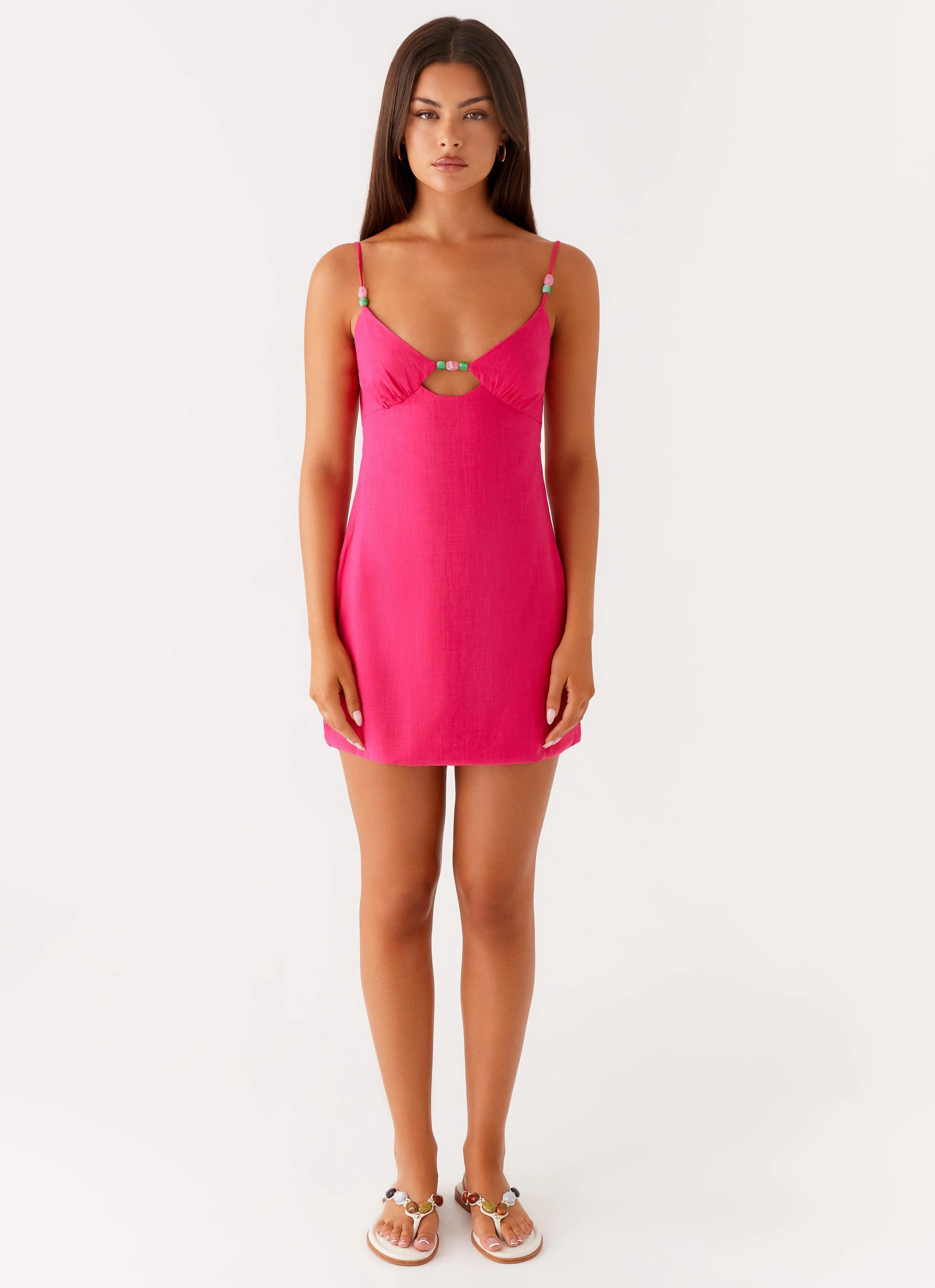 Vander Mini Dress - Fuchsia Comfortable Wear Simple Flow