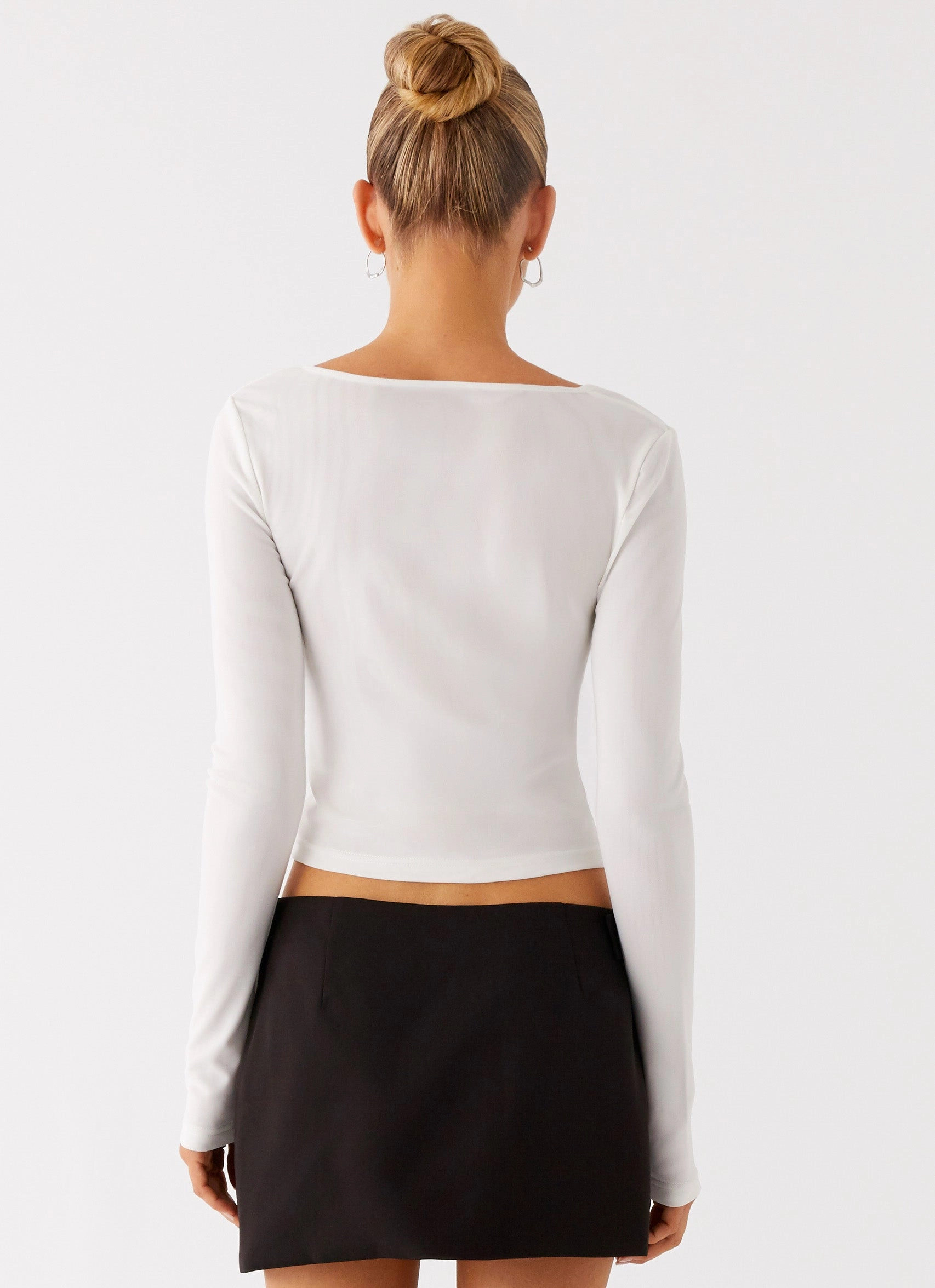 Fifth Ave Mesh Long Sleeve Top - Off White Odor Resistant Finish