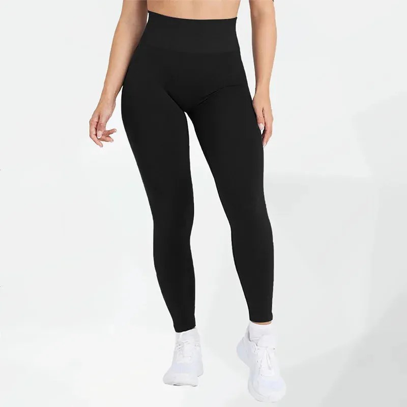 High-Stretch Women's Seamless Yoga Leggings - Ankle-Length Fitness Pants for Ultimate Comfort and Flexibility