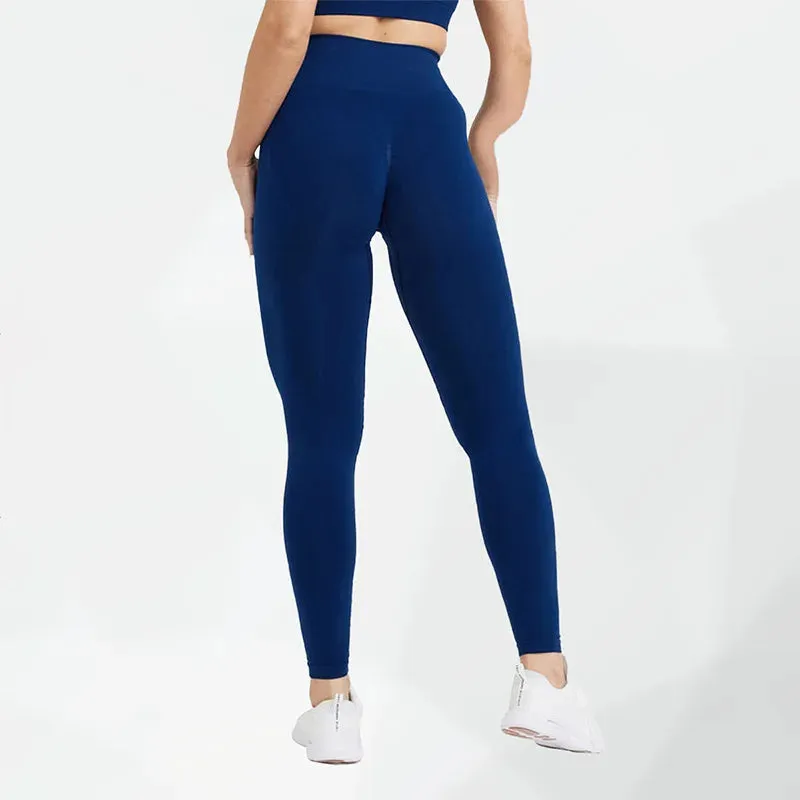 High-Stretch Women's Seamless Yoga Leggings - Ankle-Length Fitness Pants for Ultimate Comfort and Flexibility