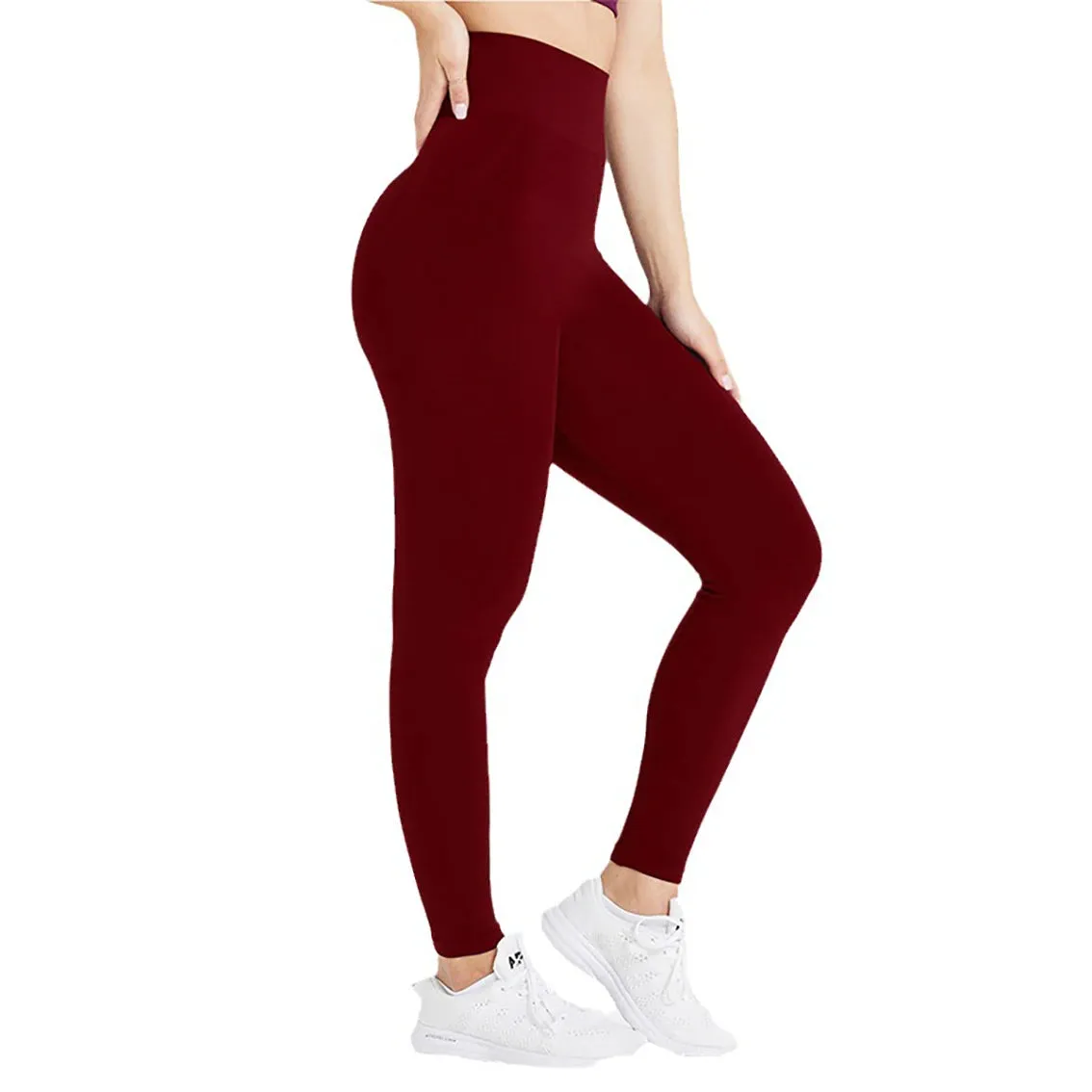High-Stretch Women's Seamless Yoga Leggings - Ankle-Length Fitness Pants for Ultimate Comfort and Flexibility