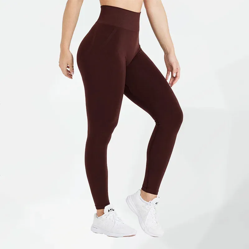 High-Stretch Women's Seamless Yoga Leggings - Ankle-Length Fitness Pants for Ultimate Comfort and Flexibility