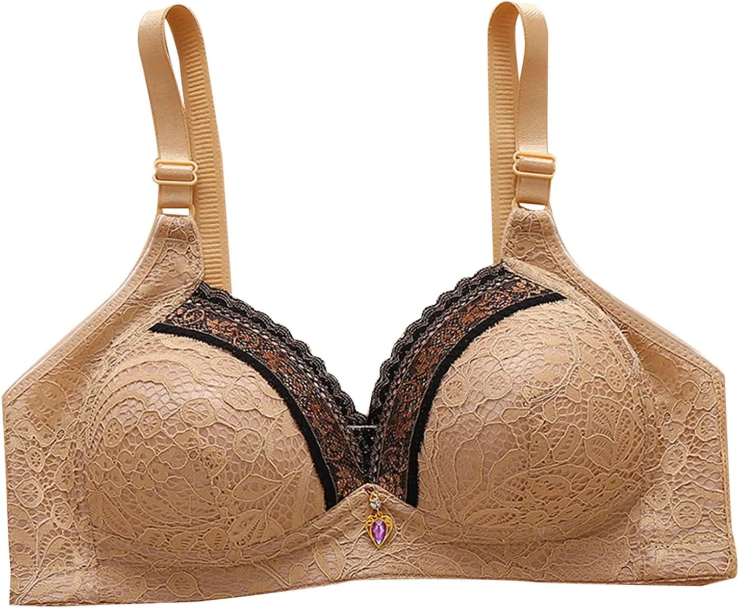 High Support Bra for Women Plus Size Full-Coverage Bras Sexy Lace Push Up Bra Soft Breathable Leisure Bralette