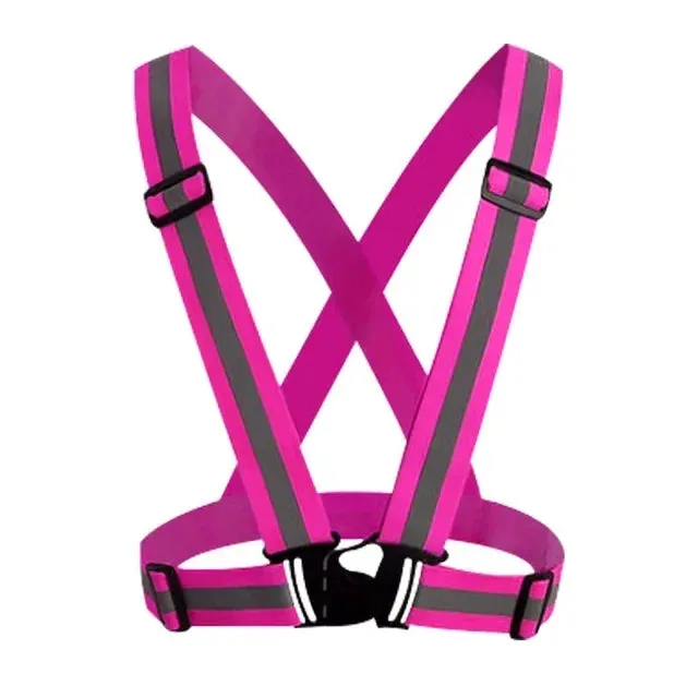 High-Visibility Reflective Safety Vest for Outdoor Activities, Running, Cycling, and Traffic Safety