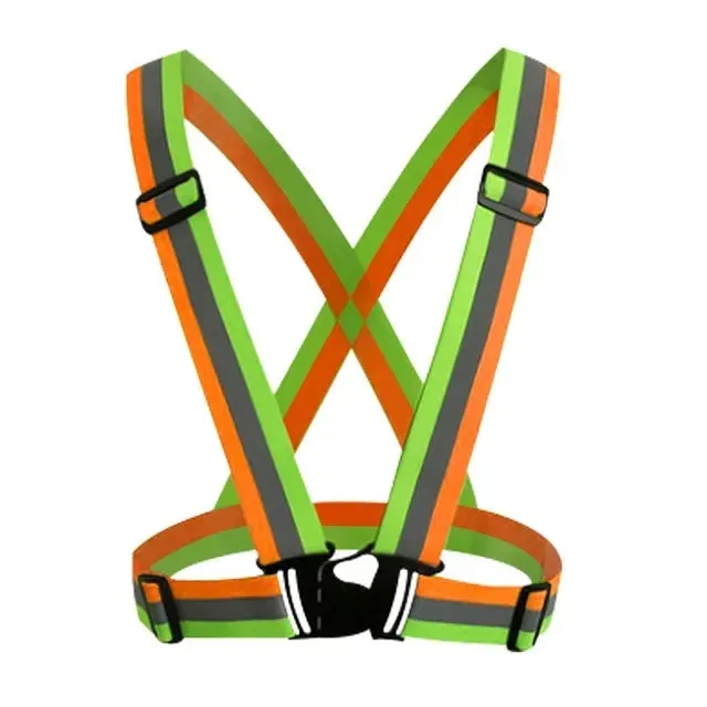 High-Visibility Reflective Safety Vest for Outdoor Activities, Running, Cycling, and Traffic Safety