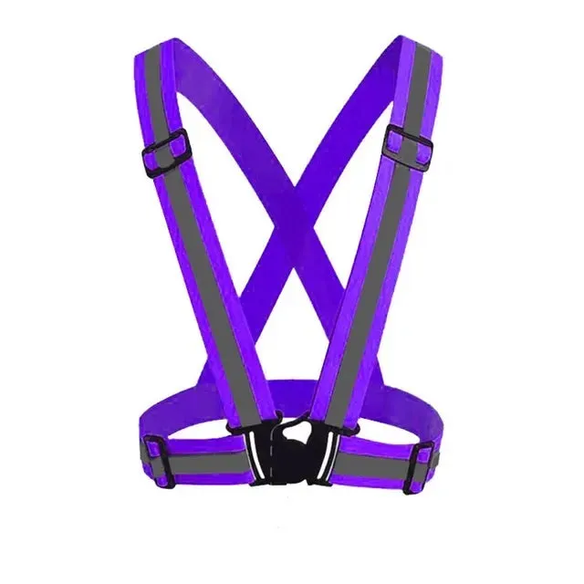 High-Visibility Reflective Safety Vest for Outdoor Activities, Running, Cycling, and Traffic Safety