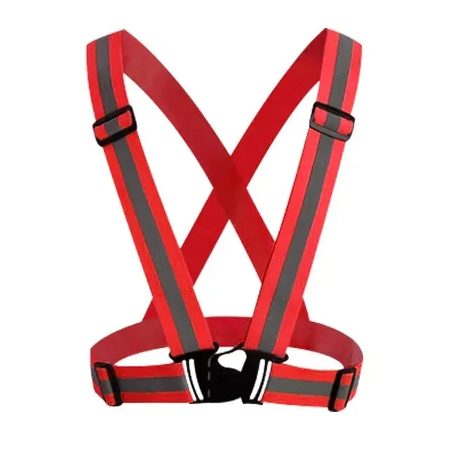 High-Visibility Reflective Safety Vest for Outdoor Activities, Running, Cycling, and Traffic Safety