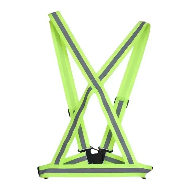 High-Visibility Reflective Safety Vest for Outdoor Activities, Running, Cycling, and Traffic Safety