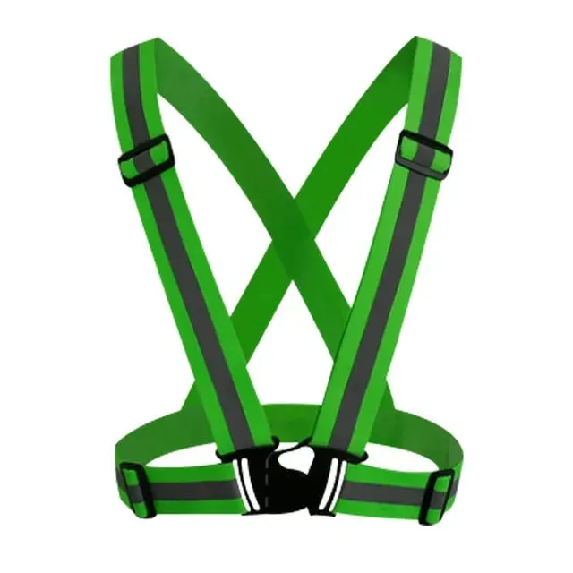 High-Visibility Reflective Safety Vest for Outdoor Activities, Running, Cycling, and Traffic Safety