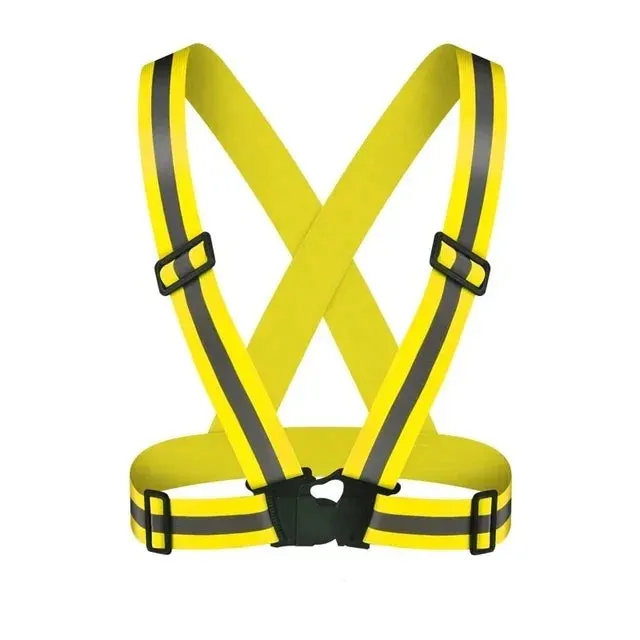 High-Visibility Reflective Safety Vest for Outdoor Activities, Running, Cycling, and Traffic Safety