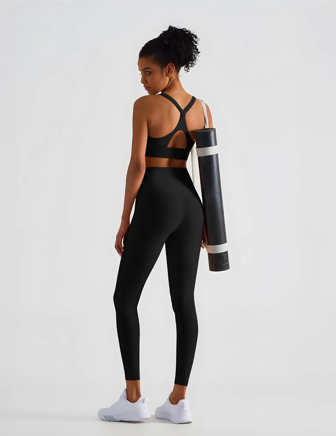 High Waisted Leggings for Women - No Front Seam Tummy Control Soft Yoga Pants for Workout Athletic Seamless Leggings