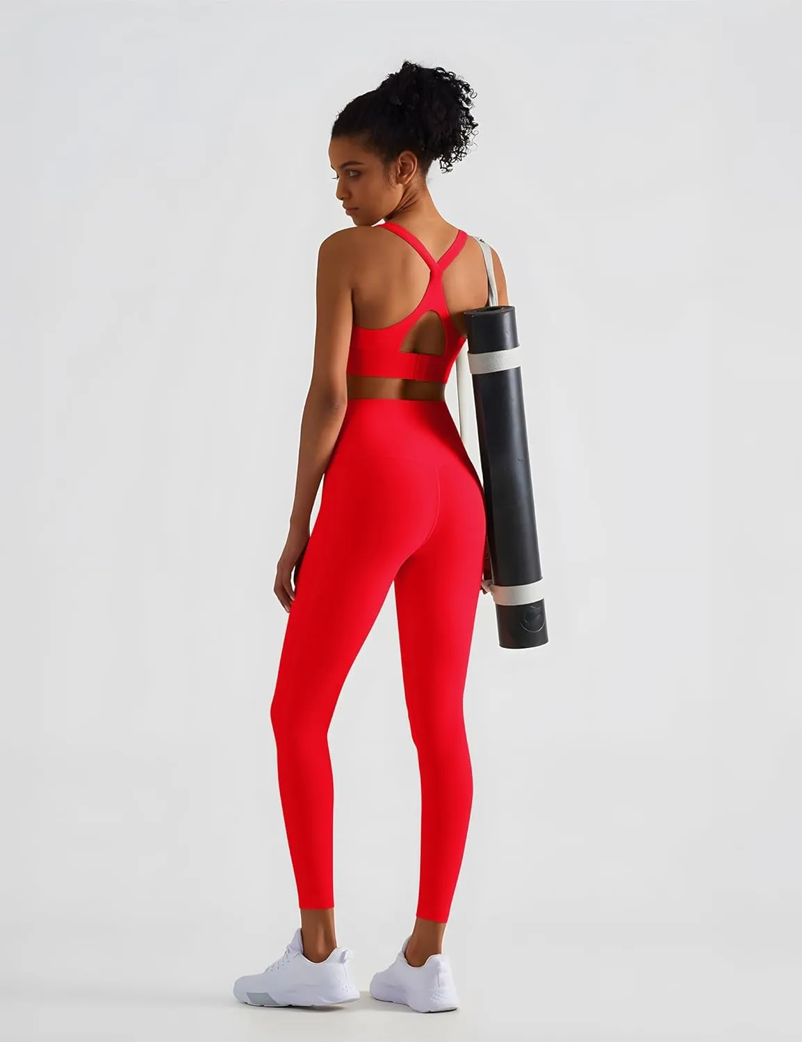 High Waisted Leggings for Women - No Front Seam Tummy Control Soft Yoga Pants for Workout Athletic Seamless Leggings